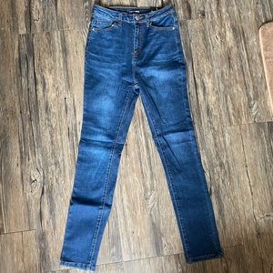 High Waisted Dark Wash Skinny Jeans